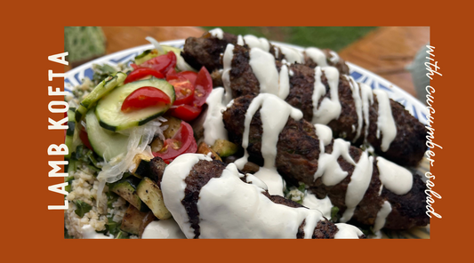 Lamb Kofta with Cucumber Salad